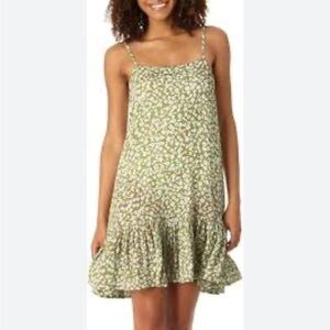 Anne Cole Flounce V-Neck Cover Up Swimwear Floral XS/S Womens a-
Line Dress XS/s